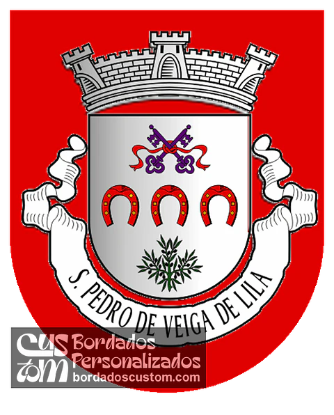 Emblema Bordado Freguesia de São Pedro de Veiga de Lila (Valpaços, Vila Real)
