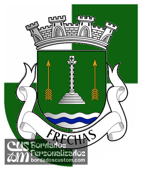 Emblema Bordado Freguesia de Frechas (Mirandela, Bragança)