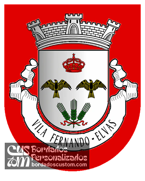Emblema Bordado Antiga Freguesia de Vila Fernando (Elvas, Portalegre)