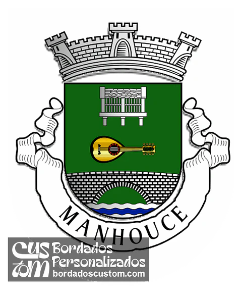Emblema Bordado Freguesia de Manhouce (São Pedro do Sul, Viseu)