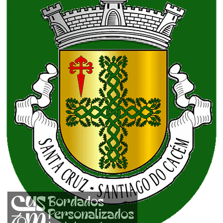 Emblema Bordado Antiga Freguesia de Santa Cruz (Santiago do Cacém, Setúbal) 1