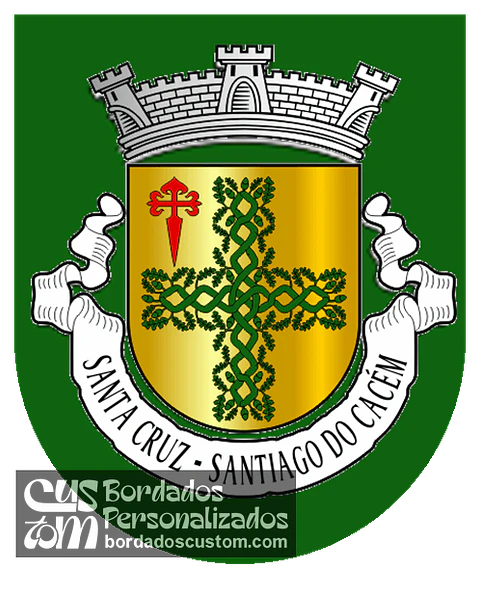 Emblema Bordado Antiga Freguesia de Santa Cruz (Santiago do Cacém, Setúbal)