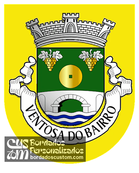 Emblema Bordado Antiga Freguesia de Ventosa do Bairro (Mealhada, Aveiro)