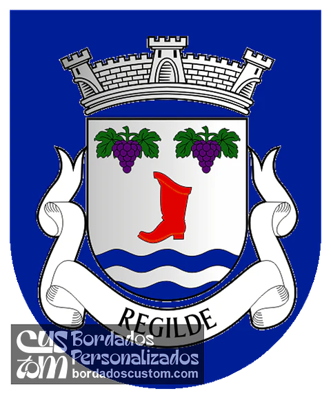 Emblema Bordado Freguesia de Regilde (Felgueiras, Porto)