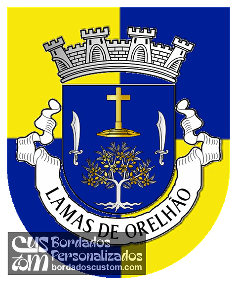 Emblema Bordado Freguesia de Lamas de Orelhão (Mirandela, Bragança)