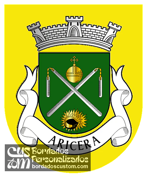 Emblema Bordado Antiga Freguesia de Aricera (Armamar, Viseu)