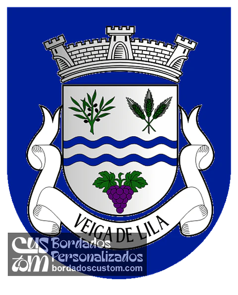 Emblema Bordado Freguesia de Veiga de Lila (Valpaços, Vila Real)