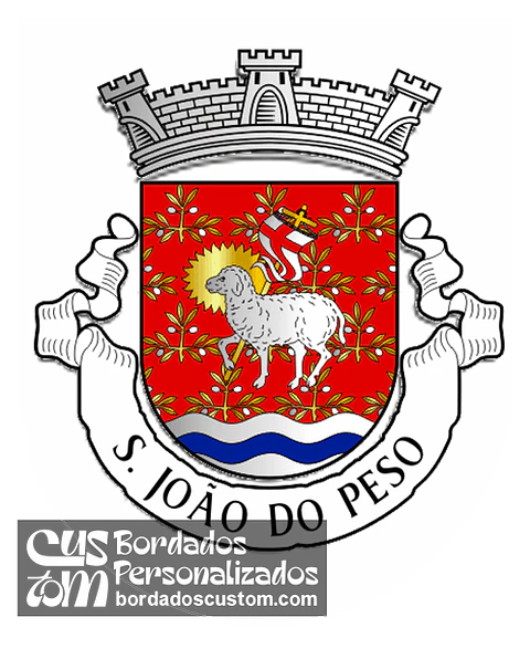 Emblema Bordado Freguesia de São João do Peso (Vila de Rei, Castelo Branco)