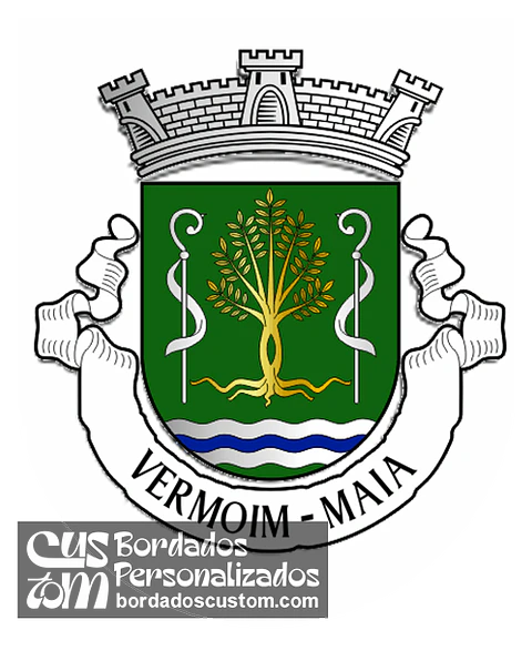 Emblema Bordado Antiga Freguesia de Vermoim (Maia, Porto)