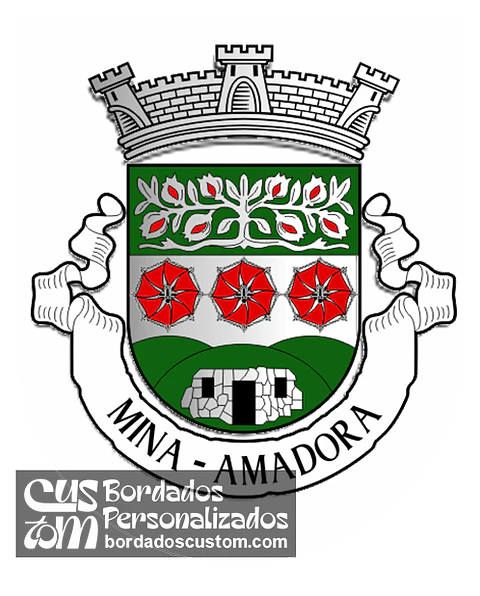 Emblema Bordado Antiga Freguesia de Mina (Amadora, Lisboa)