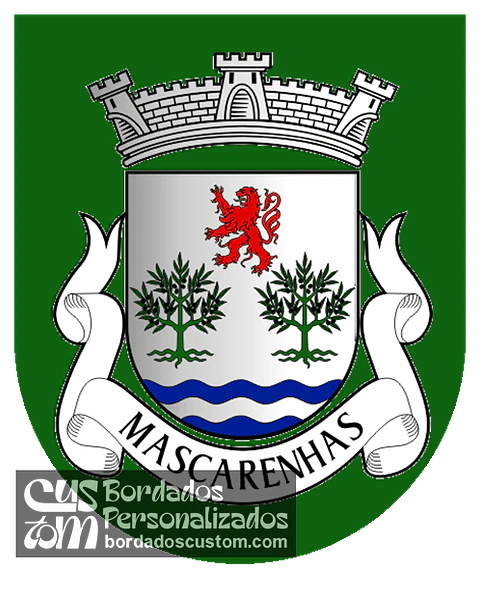 Emblema Bordado Freguesia de Mascarenhas (Mirandela, Bragança)