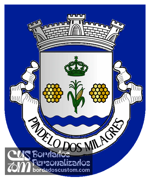 Emblema Bordado Freguesia de Pindelo dos Milagres (São Pedro do Sul, Viseu)