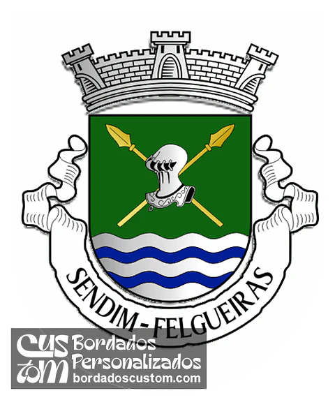 Emblema Bordado Freguesia de Sendim (Felgueiras, Porto)