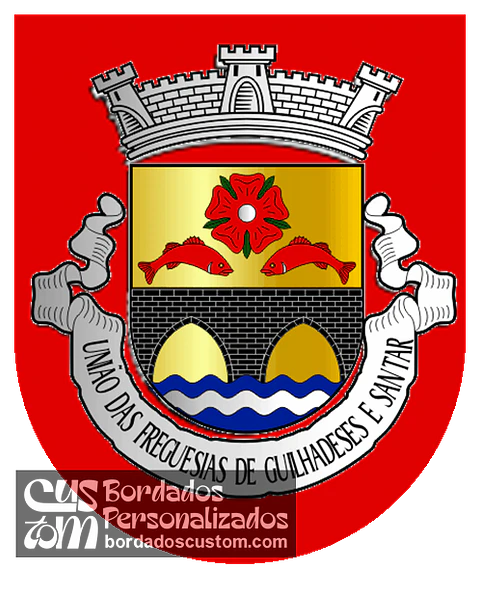 Emblema Bordado Freguesia de Guilhadeses e Santar (Arcos de Valdevez, Viana do Castelo)