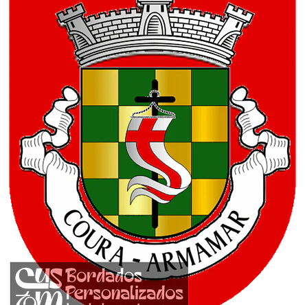 Emblema Bordado Antiga Freguesia de Coura (Armamar, Viseu) 1