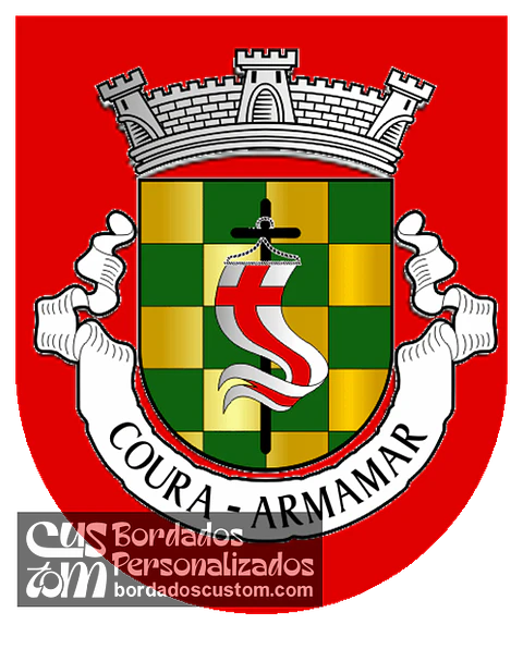 Emblema Bordado Antiga Freguesia de Coura (Armamar, Viseu)