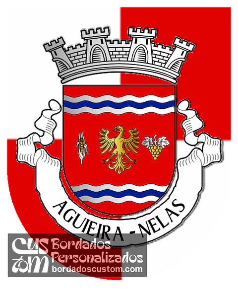 Emblema Bordado Antiga Freguesia de Aguieira (Nelas, Viseu)
