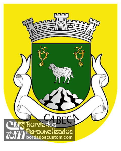 Emblema Bordado Antiga Freguesia de Cabeça (Seia, Guarda)
