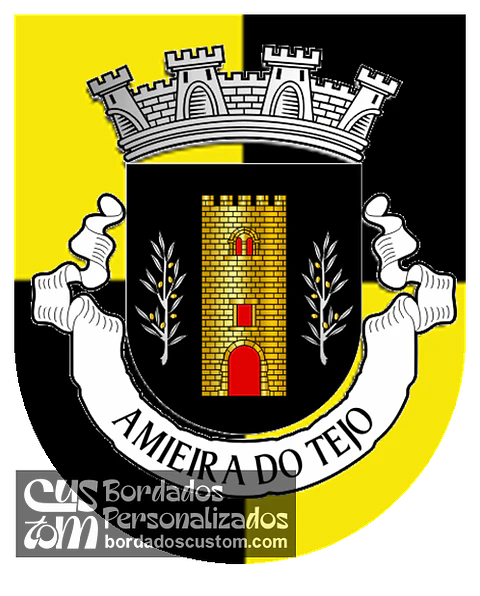 Emblema Bordado Antiga Freguesia de Amieira do Tejo (Nisa, Portalegre)