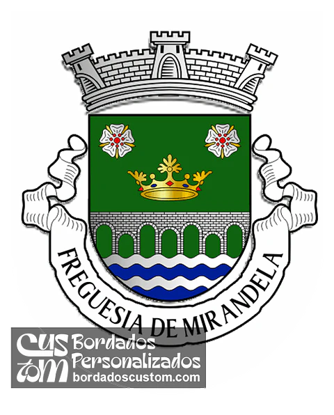 Emblema Bordado Freguesia de Mirandela (Mirandela, Bragança)