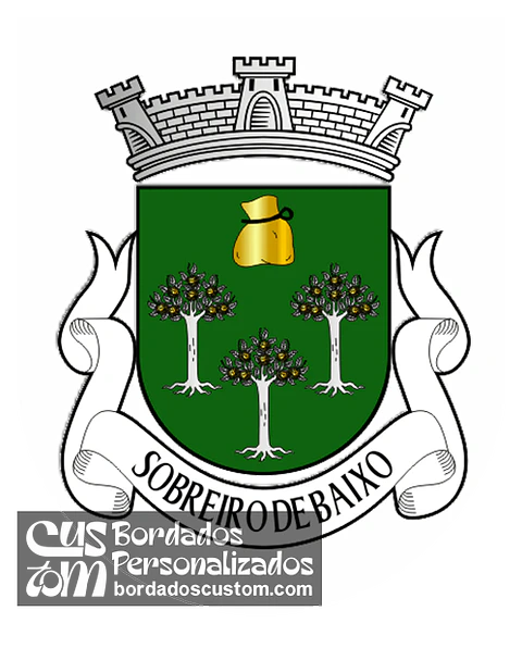 Emblema Bordado Antiga Freguesia de Sobreiro de Baixo (Vinhais, Bragança)