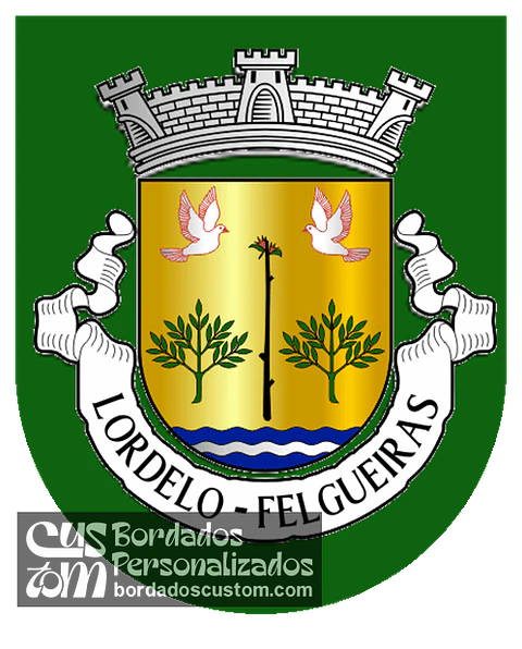 Emblema Bordado Antiga Freguesia de Lordelo (Felgueiras, Porto)