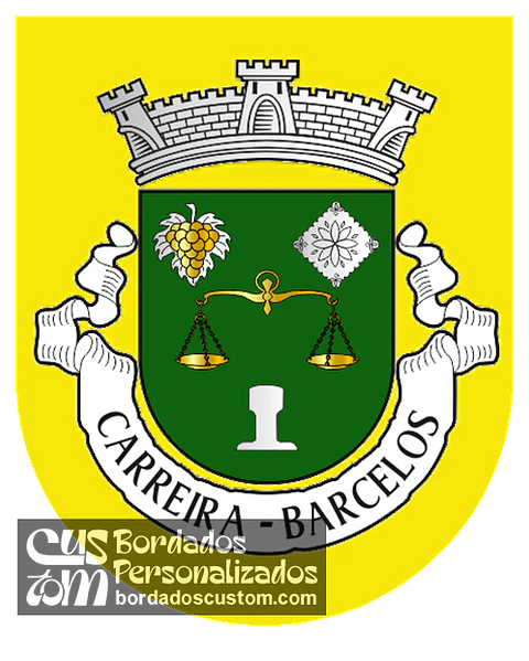 Emblema Bordado Antiga Freguesia de Carreira (Barcelos, Braga)