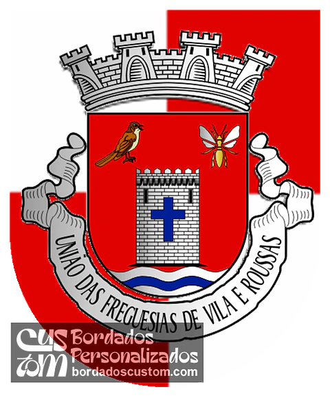 Emblema Bordado Freguesia de Vila e Roussas (Melgaço, Viana do Castelo)