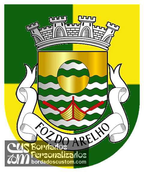 Emblema Bordado Freguesia de Foz do Arelho (Oeiras, Leiria)
