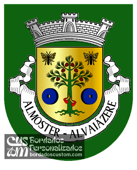 Emblema Bordado Freguesia de Almoster (Alvaiázere, Leiria)
