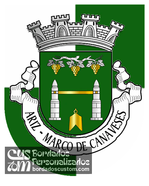 Emblema Bordado Antiga Freguesia de Ariz (Marco de Canaveses, Porto)