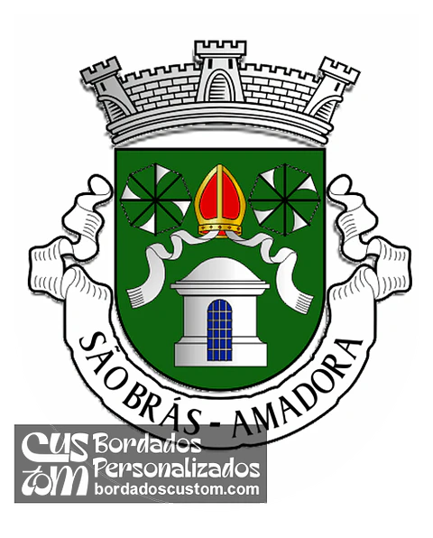 Emblema Bordado Antiga Freguesia de São Brás (Amadora, Lisboa)
