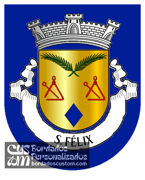 Emblema Bordado Freguesia de São Félix (São Pedro do Sul, Viseu)