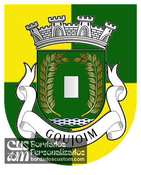 Emblema Bordado Antiga Freguesia de Goujoim (Armamar, Viseu)