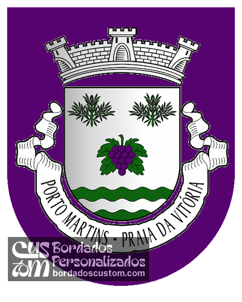 Emblema Bordado Freguesia de Porto Martins (Praia da Vitória, Açores)