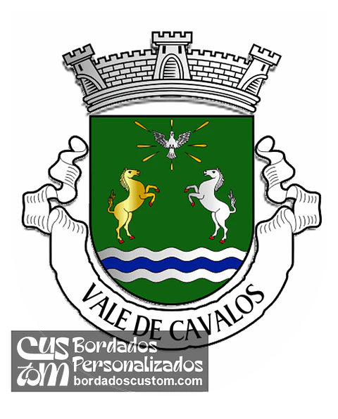 Emblema Bordado Freguesia de Vale de Cavalos (Chamusca, Santarém)