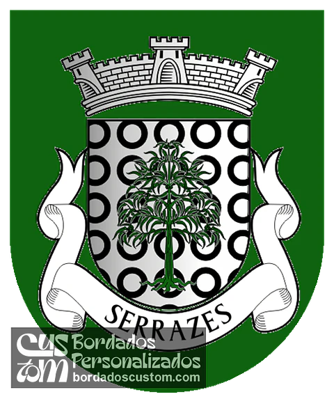 Emblema Bordado Freguesia de Serrazes (São Pedro do Sul, Viseu)