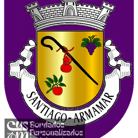 Emblema Bordado Antiga Freguesia de Santiago (Armamar, Viseu) 1