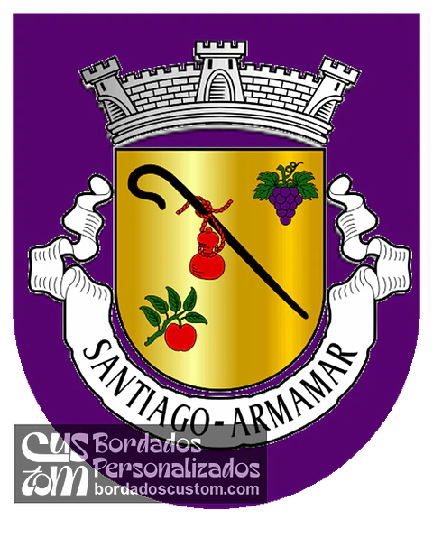 Emblema Bordado Antiga Freguesia de Santiago (Armamar, Viseu)
