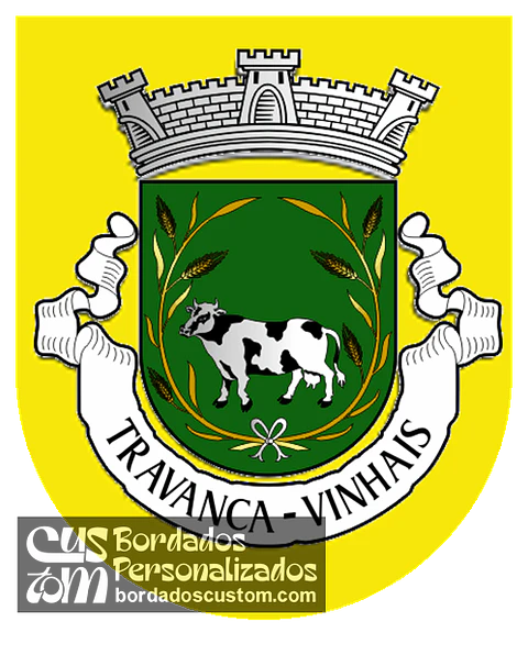 Emblema Bordado Antiga Freguesia de Travanca (Vinhais, Bragança)