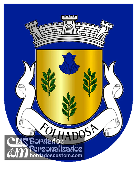 Emblema Bordado Antiga Freguesia de Folhadosa (Seia, Guarda)