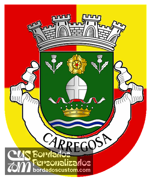 Emblema Bordado Freguesia de Carregosa (Oliveira de Azeméis, Aveiro)