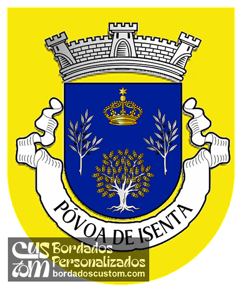 Emblema Bordado Freguesia de Póvoa da Isenta (Santarém, Santarém)