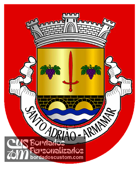 Emblema Bordado Antiga Freguesia de Santo Adrião (Armamar, Viseu)