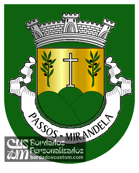 Emblema Bordado Freguesia de Passos (Mirandela, Bragança)