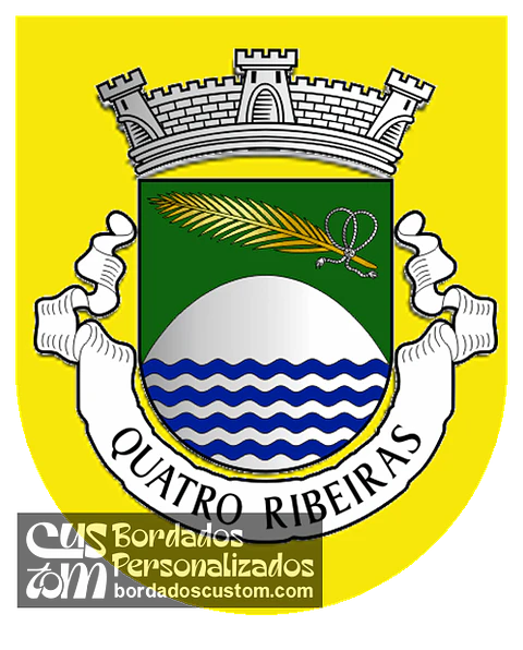 Emblema Bordado Freguesia de Quatro Ribeiras (Praia da Vitória, Açores)