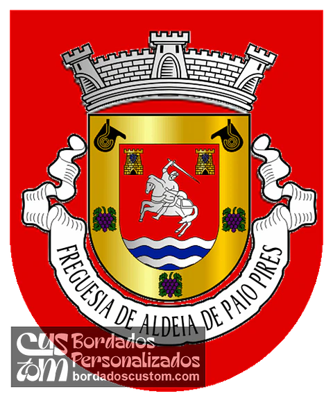 Emblema Bordado Antiga Freguesia de Aldeia de Paio Pires (Seixal, Setúbal)