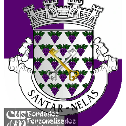Emblema Bordado Antiga Freguesia de Santar (Nelas, Viseu) 1