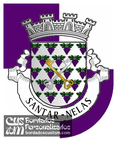 Emblema Bordado Antiga Freguesia de Santar (Nelas, Viseu)