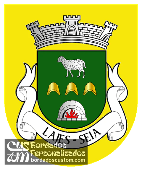 Emblema Bordado Antiga Freguesia de Lajes (Seia, Guarda)